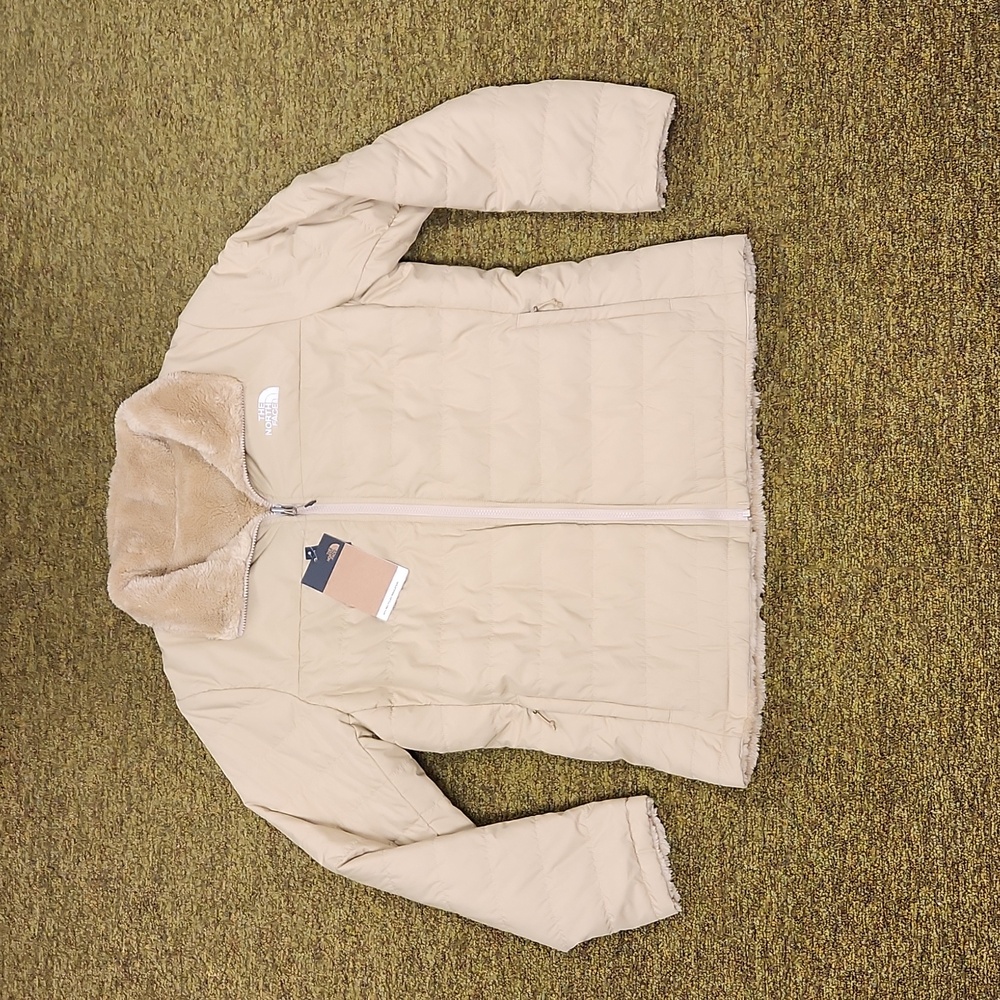 The North Face Women's Mossbud Reversible Jacket, Khaki, XL